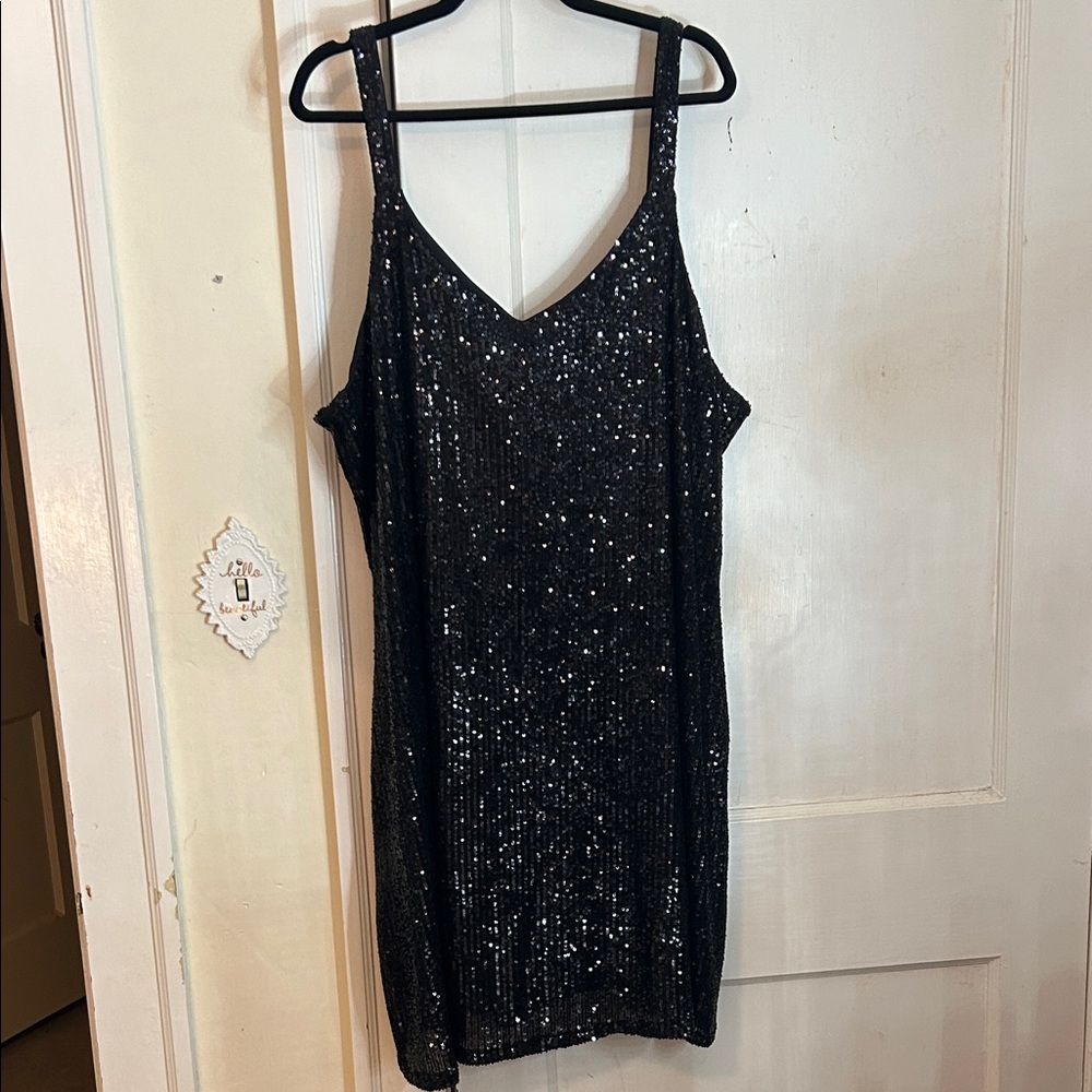 Maurices Black Sequin Mini Dress